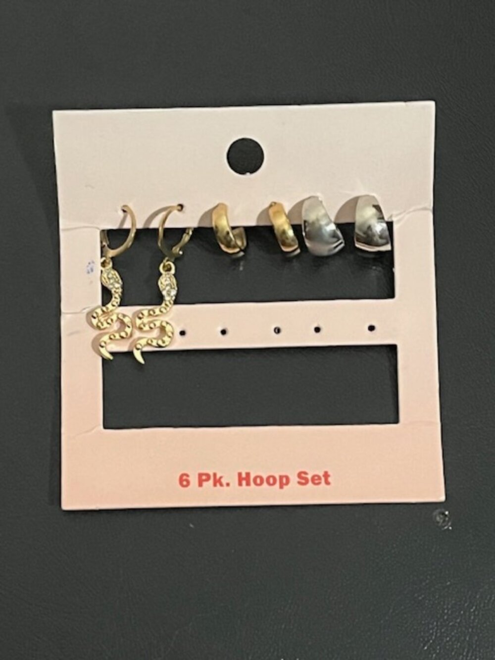 3 Pairs of Hoop Earrings